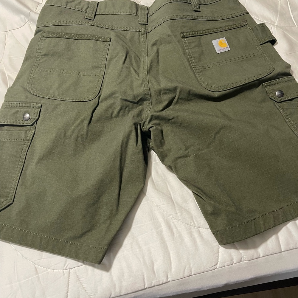Carhartt Olive Cargo Shorts for Men